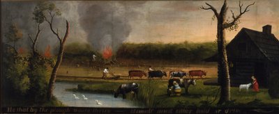 He that by the plough would thrive? Himself must either hold or drive, c.1825-50 by American School